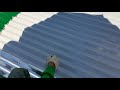 Paano magpintura ng bagong yero na bobong / how to paint newly installed corregated roof