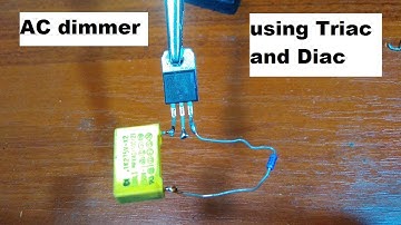 How to make AC Light dimmer using Triac and Diac