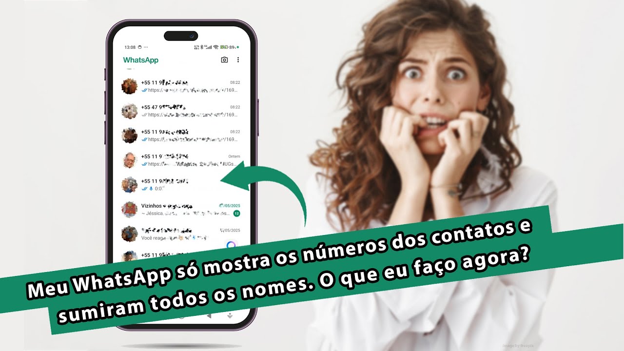 Sumiram todos os nomes nos números dos contatos do meu WhatsApp! O que ...