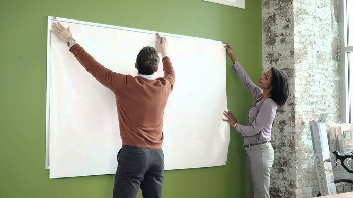$34 DIY Giant Whiteboard Hack  How To Make A Custom Dry Erase Board On A  Budget 