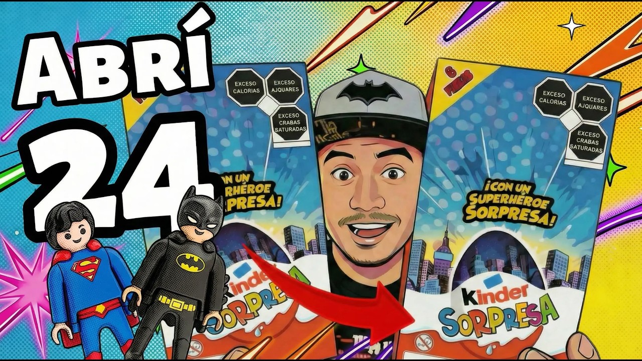 Abri la coleccion completa Kinder Sorpresa Playmobil DC 2026 | Unboxing kinder sorpresa