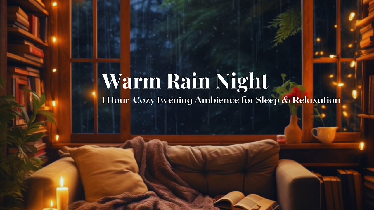 Soft Rain Through the Open Window 🌧 Cozy Evening Ambience for Sleep ...