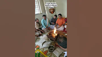 Laghu Rudra Homa @ Clients Place