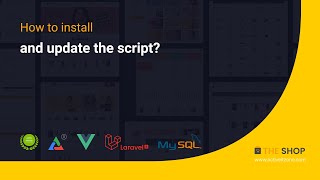 How to install and update the script || The Shop - PWA eCommerce CMS ||