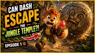 “Can Dash Escape the Jungle Temple?! 🌿💎 screenshot 3