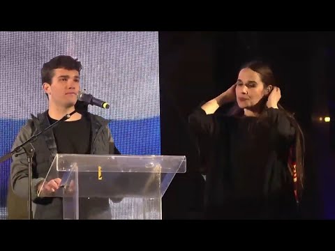 הילדים של חורף שנת 23 נאומו של עומר בן אלחנן מהפגנת המאבק למען הדמוקרטיה בקפלן תל אביב 