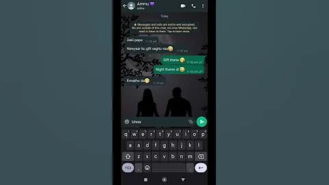 Husband Tricks Newyear Special Husband And Wife Chat WhatsApp Chat Tamil 