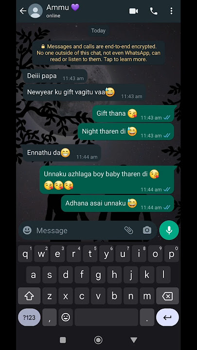 Husband tricks🤪 | Newyear special | husband and wife chat | WhatsApp chat tamil