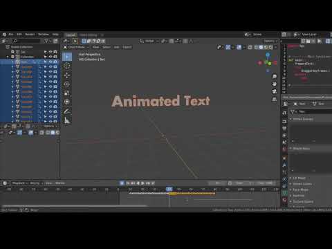 Making Text animation in Blender bearable