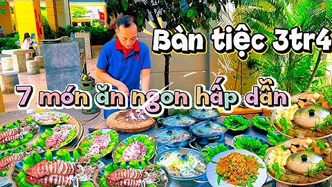 Món ngon đãi tiệc :Gỏi tép bông điên điển, Bò Phai rau rừng, Lẩu Cá Bốp Hải sản quá hấp dẫn 