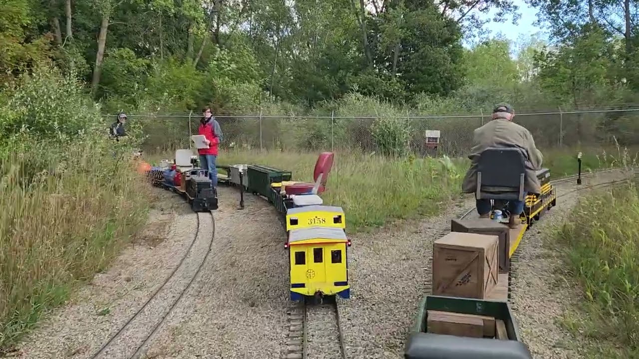 Riding A Passenger Train With Russ  to Cornertown On The White Creek Railroad 