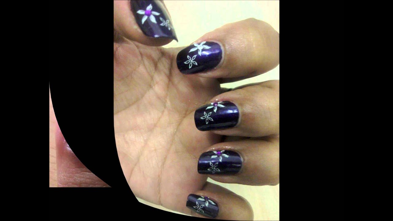 Nail Art Experiments (Konad stamping, water marble and Sponge nail art)