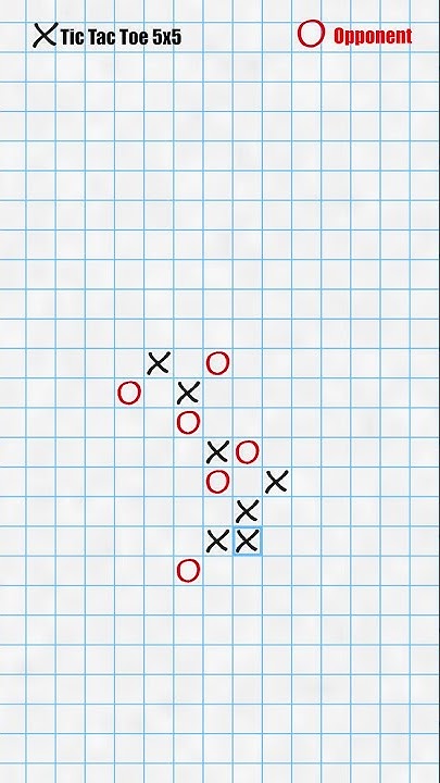 Tic Tac Toe 5 - Games 7-11  How to play Tic Tac Toe (Tic Tac Toe 5x5) 