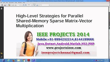 High Level Strategies for Parallel Shared Memory Sparse Matrix Vector Multiplication