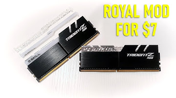 Modding G.SKILL Trident Z RGB RAM into Royal Series