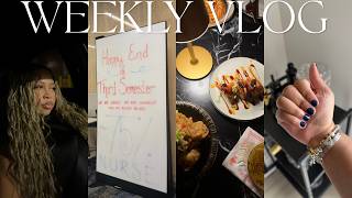 WEEKLY VLOG: 75% NURSE! | new hair, finals week, senior practicum placement, date night + more