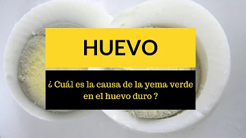 ¿Por qué los huevos duros tienen un anillo verde alrededor de la yema?