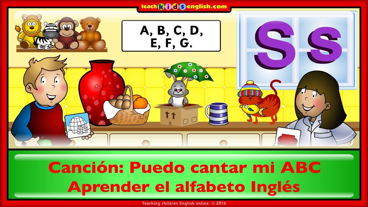 El Alfabeto En Ingles Canción del alfabeto en inglés. Abecedario en inglés -  www.teachkidsenglish.com - YouTube