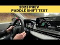 2023 phev outlander paddle shifter  regenerative braking testing