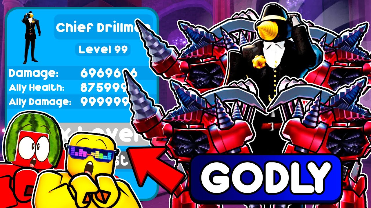 UNLOCKING THE CHIEF DRILL In Toilet Tower Defense