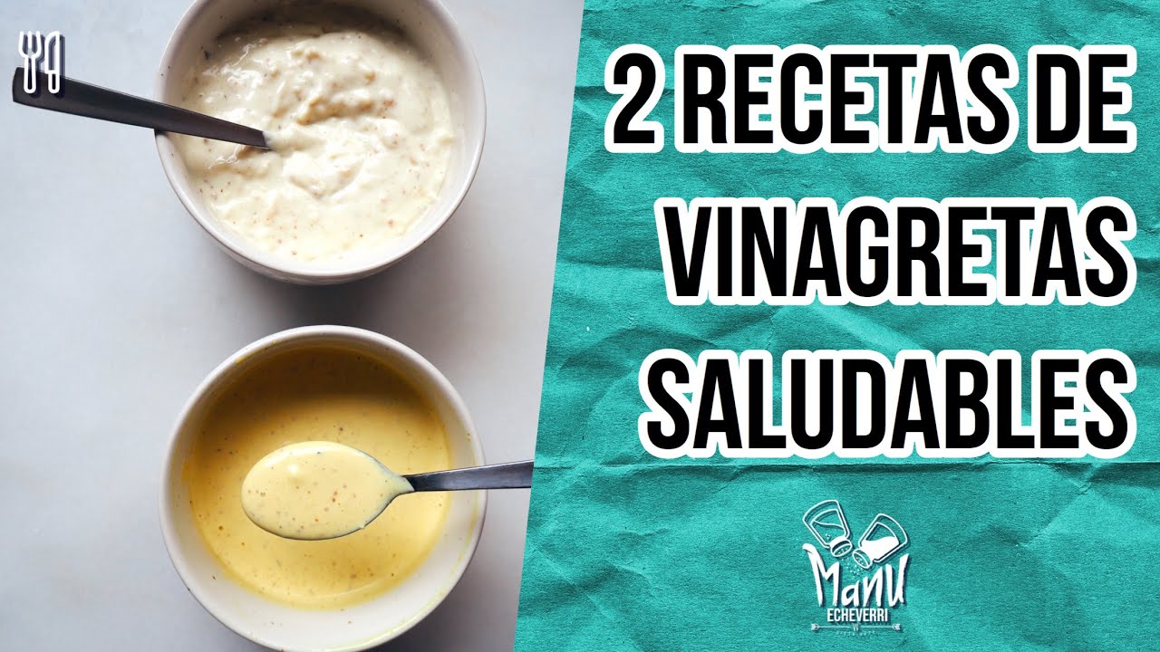 🥗2 RECETAS DE VINAGRETAS PARA ENSALADA KETO SALSA MIELMOSTAZA Y