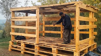 I'm Building a Free Pallet House in 139 Days in the Forest