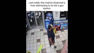 marine stops armed man trying to rob gas station