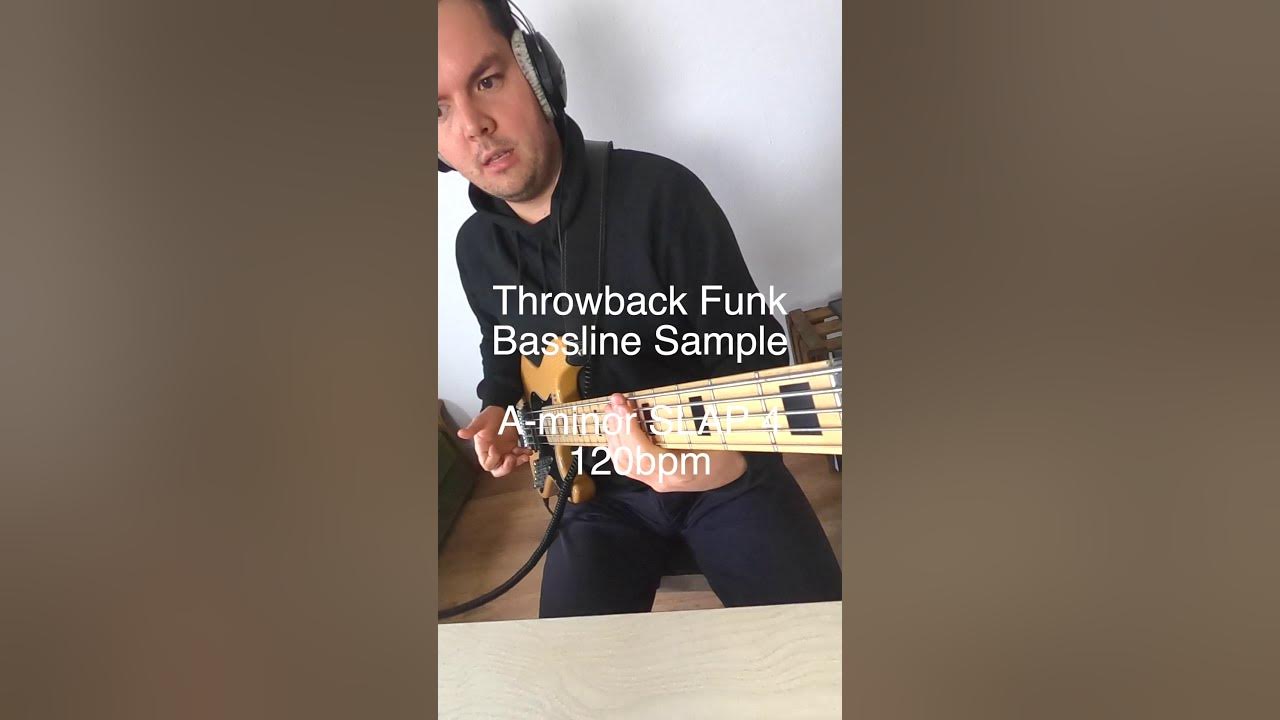 Funky Bassline Samples Throwback Funk Aminor SLAP 4 120bpm