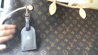 louis vuitton luggage tag damier ebene