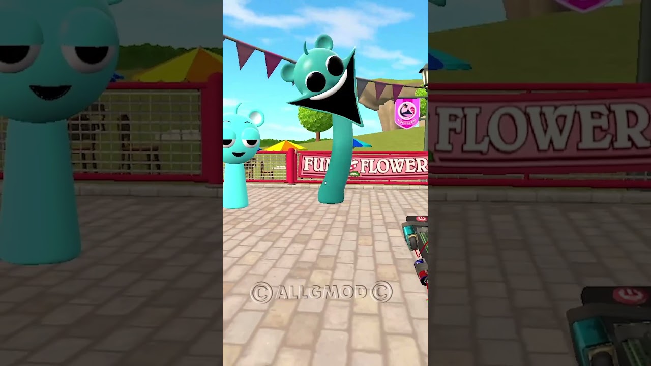 Mr Sun Pinki Mr Tree Sprunki Song Turning into Fire Element in Garry's Mod ! 