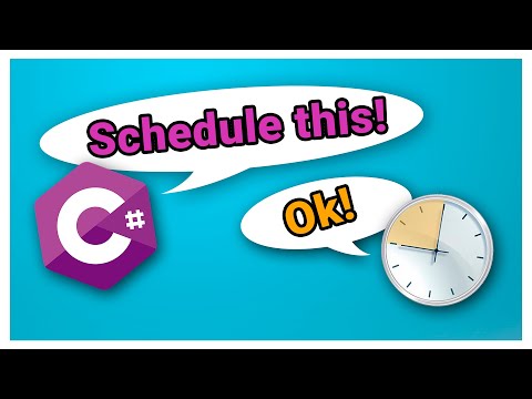 Create Scheduled Tasks With C#