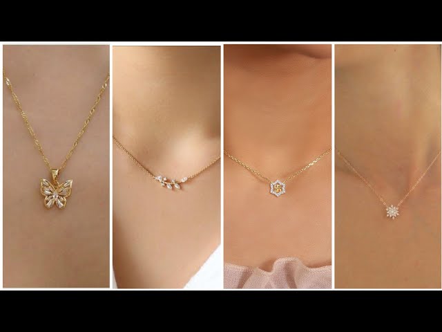 Cute Gold Pendant Designs With Chains Attractive Necklace YouTube