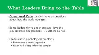 Levels of Analysis: Individuals (Part 1)
