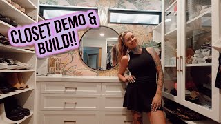 DEMOING & BUILDING MY OWN CLOSET!! 🤯
