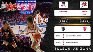 Arizona vs No. 15 Utah | Pac-12 | 1.7.24