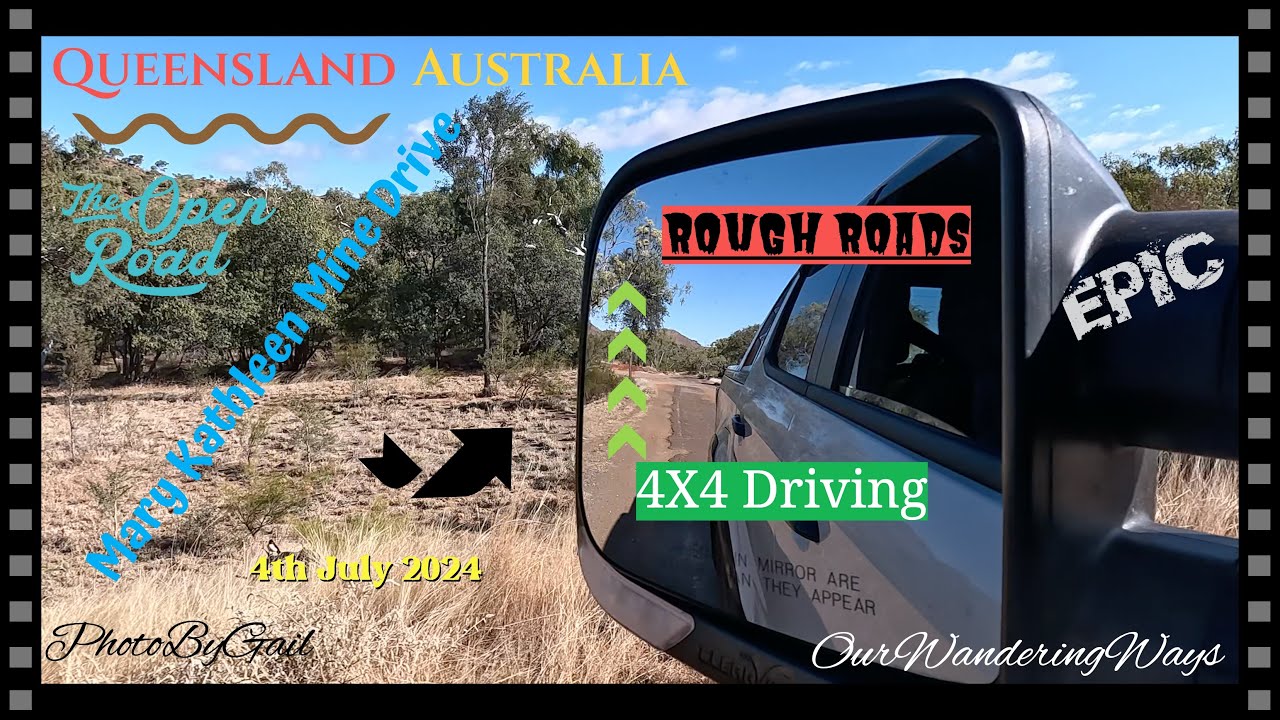 The Drive Into Mary Kathleen Uranium Mine. July 2024.