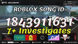 7 Investigates Roblox Song Idscodes