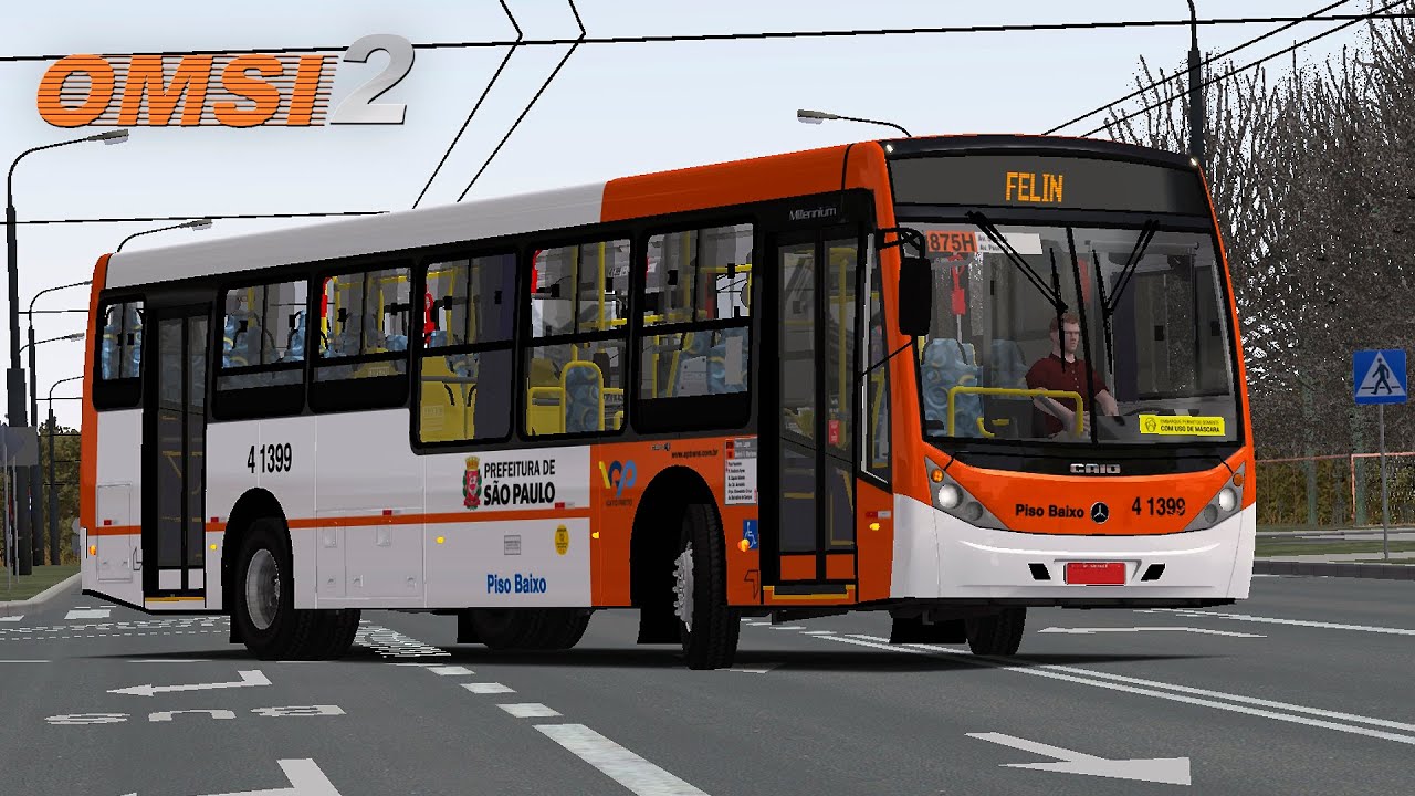 OMSI 2 - Caio Millennium III MB O-500U Euro III padrão SP | Mapa Projekt Lublin Map 3.1 - Linha 156