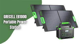 GRECELL EB1000 Portable Power Station Review | 999Wh Solar Generator Kit with 200W Solar Panels!
