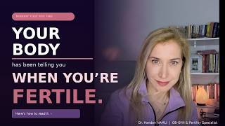 Your Body Has Been Telling You When You're Fertile #MenstrualCycle #FertilityEducation #reproductive
