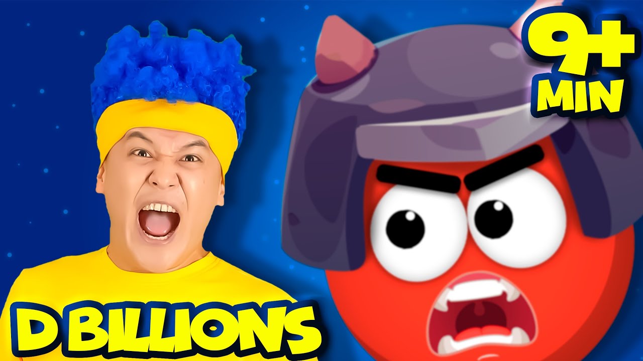 Globo rojo persiguiendo a ChaCha + Más D Billions Canciones Infantiles