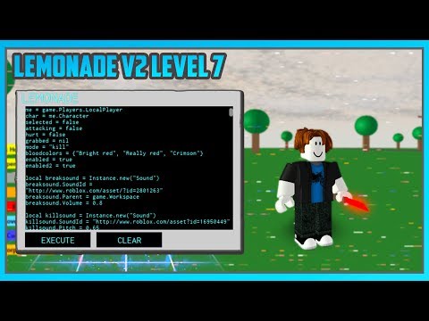 ROBLOX EXPLOIT LEVEL 7:Lemonade V2 LUA SCRIPT EXECUTOR! (Working) With proof.