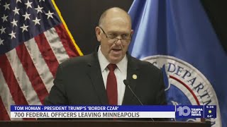 'Border Czar' says 700 federal agents will leave Minneapolis as lawmakers negotiate DHS funding
