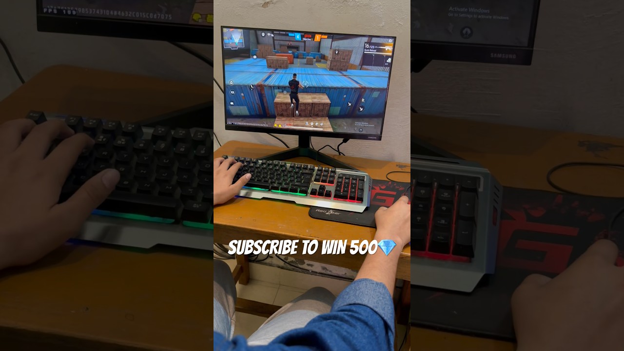 PC HANDCAM😱⚡HOW I PLAY FREEFIRE🔥 