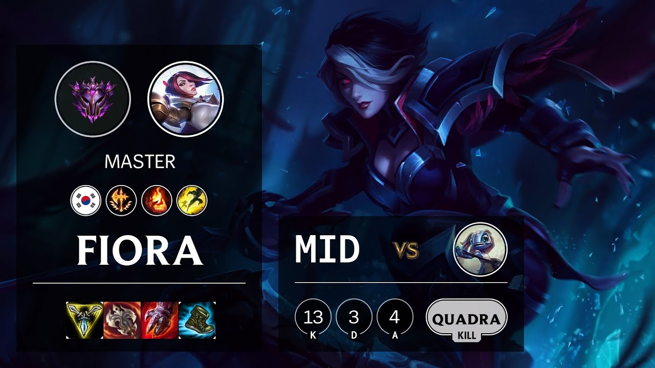 Fiora Mid vs Fizz - KR Master Patch 10.21