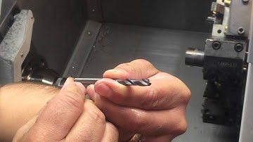 HOW TO SET A DRILL ON A HAAS CNC LATHE