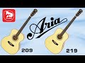 Акустические гитары Aria-209 и Aria-219. Как звучат гитары из манго?