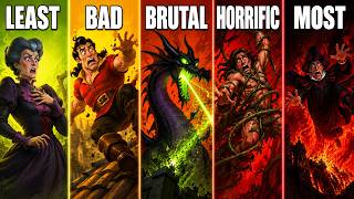 Ranking Every Disney Villain Defeat from Least to Most Gruesome!