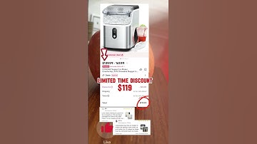 Ultimate soft nugget ice maker for your kitchen! #nuggetice #ice