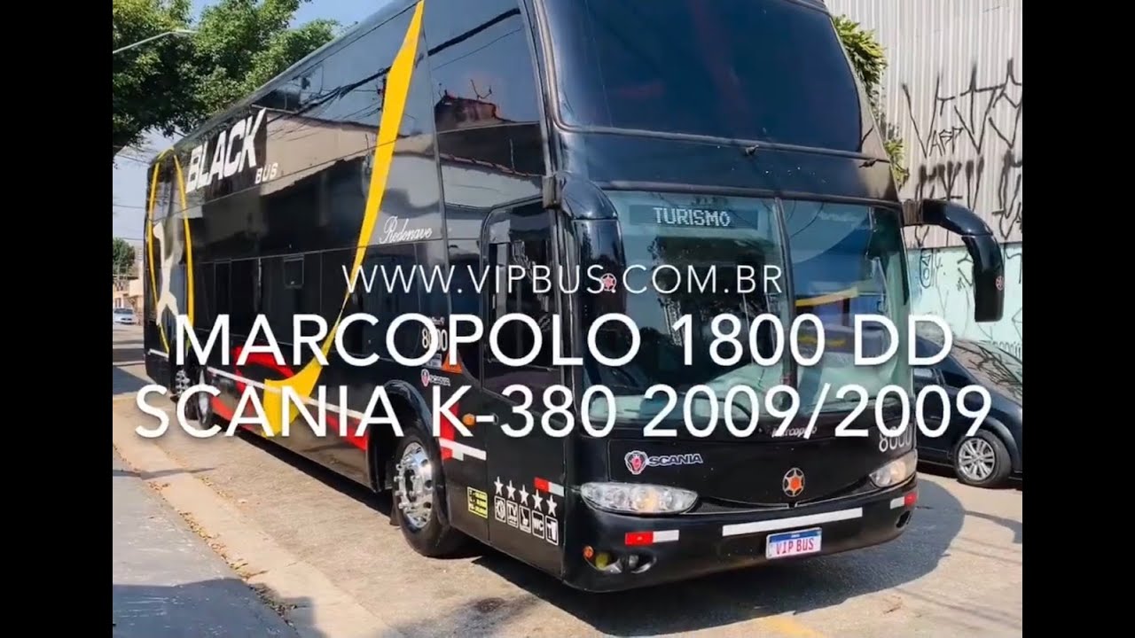 Marcopolo 1800 DD Scania K-380 ano 2009 R$275.000,00 Vip Bus
